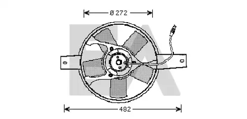вентилатор, охлаждане на двигателя EACLIMA 33V25030