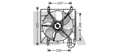 вентилатор, охлаждане на двигателя EACLIMA 33V26012