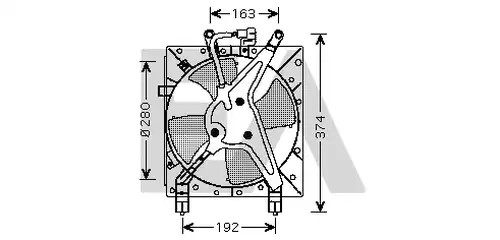 вентилатор, охлаждане на двигателя EACLIMA 33V26023