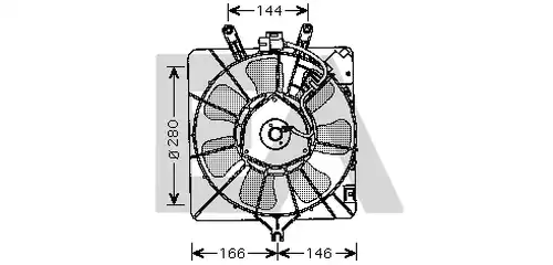 вентилатор, охлаждане на двигателя EACLIMA 33V26034