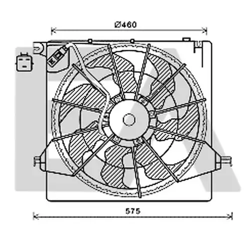 вентилатор, охлаждане на двигателя EACLIMA 33V28058