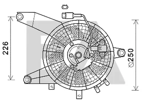 вентилатор, охлаждане на двигателя EACLIMA 33V28060