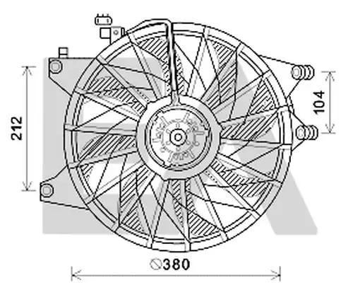 вентилатор, охлаждане на двигателя EACLIMA 33V28061