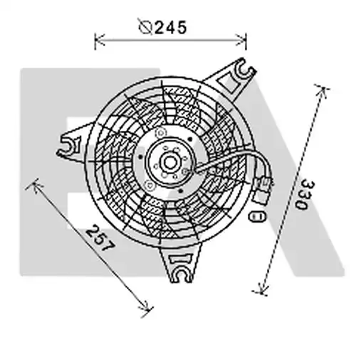 вентилатор, охлаждане на двигателя EACLIMA 33V28066