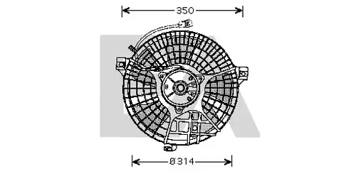 вентилатор, охлаждане на двигателя EACLIMA 33V50014