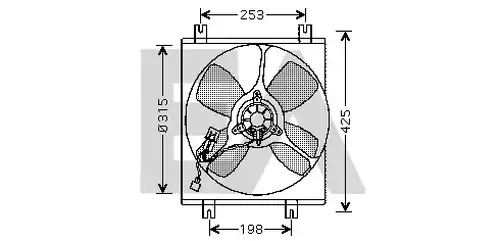 вентилатор, охлаждане на двигателя EACLIMA 33V51003