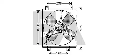 вентилатор, охлаждане на двигателя EACLIMA 33V51004
