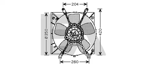 вентилатор, охлаждане на двигателя EACLIMA 33V51005