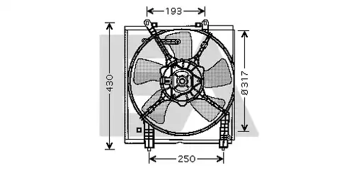 вентилатор, охлаждане на двигателя EACLIMA 33V51016