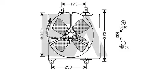 вентилатор, охлаждане на двигателя EACLIMA 33V52001