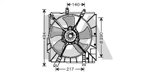 вентилатор, охлаждане на двигателя EACLIMA 33V52003