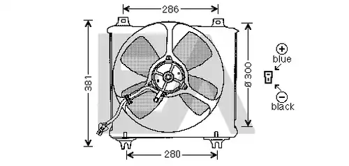 вентилатор, охлаждане на двигателя EACLIMA 33V52005