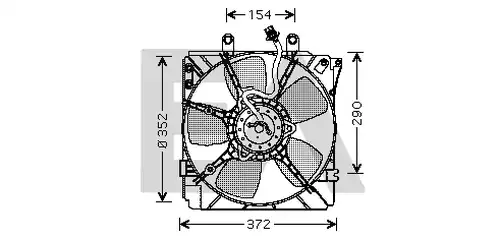 вентилатор, охлаждане на двигателя EACLIMA 33V52012