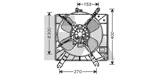 вентилатор, охлаждане на двигателя EACLIMA 33V52015