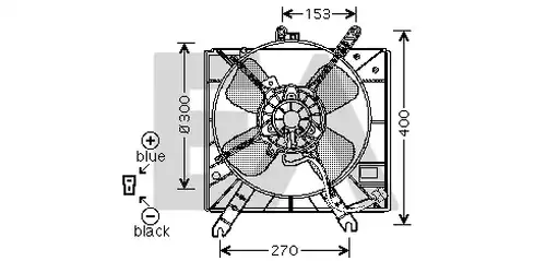 вентилатор, охлаждане на двигателя EACLIMA 33V52016