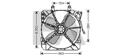 вентилатор, охлаждане на двигателя EACLIMA 33V52017