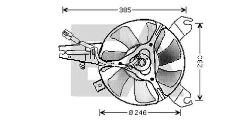 вентилатор, охлаждане на двигателя EACLIMA 33V52025