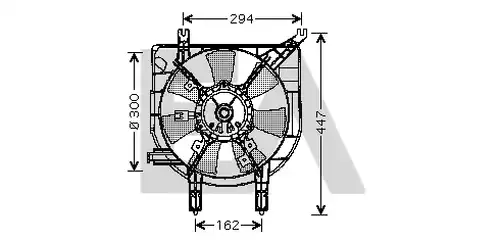 вентилатор, охлаждане на двигателя EACLIMA 33V52029