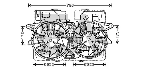 вентилатор, охлаждане на двигателя EACLIMA 33V52030