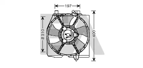 вентилатор, охлаждане на двигателя EACLIMA 33V52032