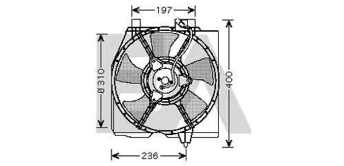 вентилатор, охлаждане на двигателя EACLIMA 33V52033