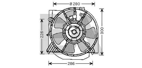 вентилатор, охлаждане на двигателя EACLIMA 33V52039
