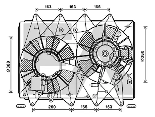 вентилатор, охлаждане на двигателя EACLIMA 33V52047