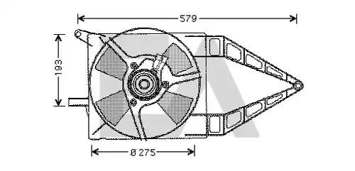 вентилатор, охлаждане на двигателя EACLIMA 33V54003