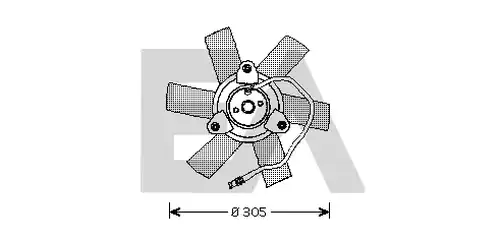 вентилатор, охлаждане на двигателя EACLIMA 33V55002