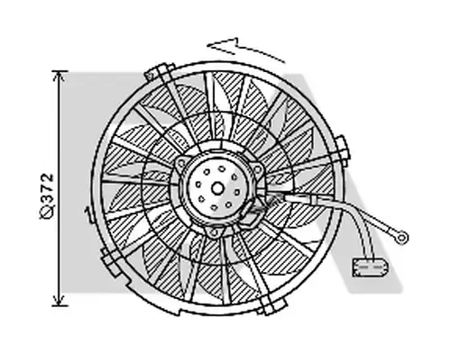 вентилатор, охлаждане на двигателя EACLIMA 33V55026