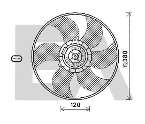 вентилатор, охлаждане на двигателя EACLIMA 33V60030