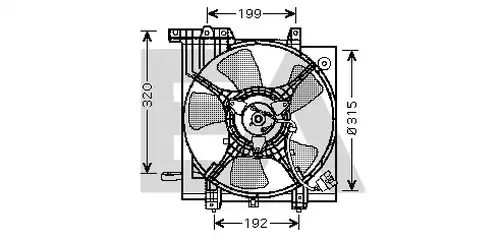 вентилатор, охлаждане на двигателя EACLIMA 33V68002