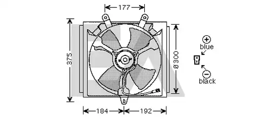 вентилатор, охлаждане на двигателя EACLIMA 33V68005