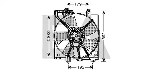 вентилатор, охлаждане на двигателя EACLIMA 33V68006