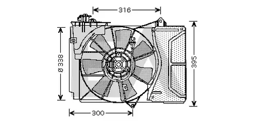 вентилатор, охлаждане на двигателя EACLIMA 33V71001