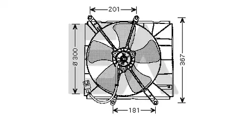 вентилатор, охлаждане на двигателя EACLIMA 33V71002