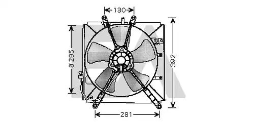 вентилатор, охлаждане на двигателя EACLIMA 33V71008