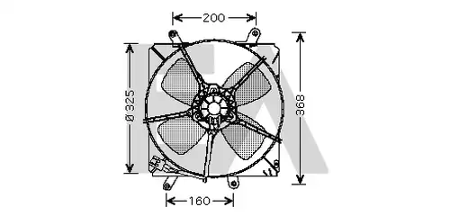 вентилатор, охлаждане на двигателя EACLIMA 33V71010