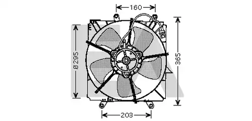 вентилатор, охлаждане на двигателя EACLIMA 33V71011