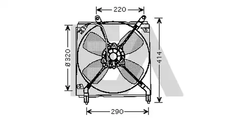 вентилатор, охлаждане на двигателя EACLIMA 33V71012