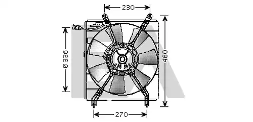 вентилатор, охлаждане на двигателя EACLIMA 33V71021