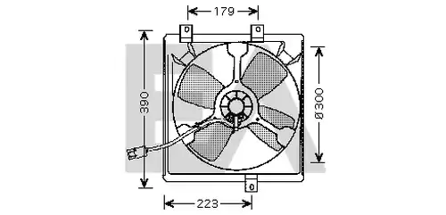 вентилатор, охлаждане на двигателя EACLIMA 33V71040