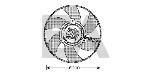 вентилатор, охлаждане на двигателя EACLIMA 33V77015