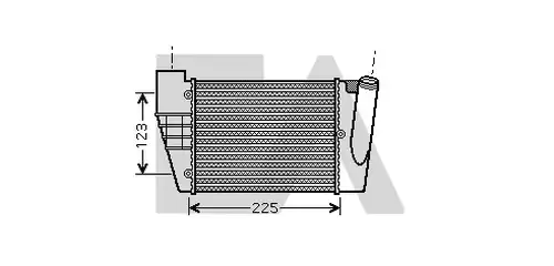 интеркулер (охладител за въздуха на турбината) EACLIMA 36A02017