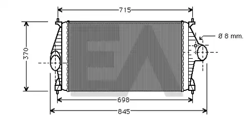 интеркулер (охладител за въздуха на турбината) EACLIMA 36A10004