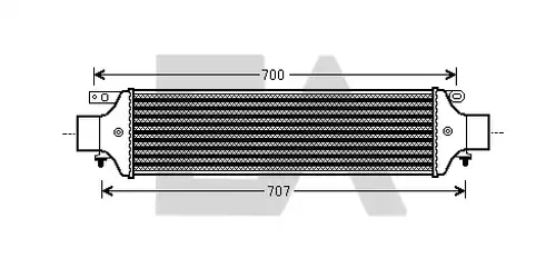 интеркулер (охладител за въздуха на турбината) EACLIMA 36A40002