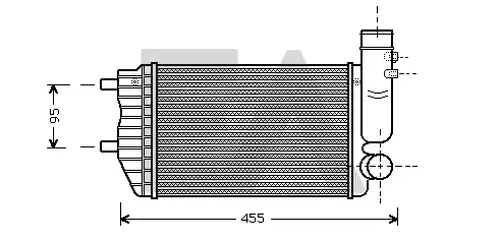 интеркулер (охладител за въздуха на турбината) EACLIMA 36A55001