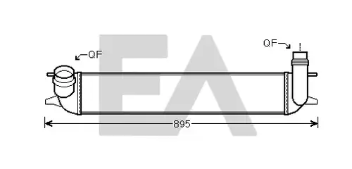 интеркулер (охладител за въздуха на турбината) EACLIMA 36A60037