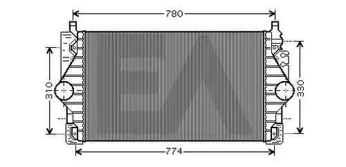 интеркулер (охладител за въздуха на турбината) EACLIMA 36A77006