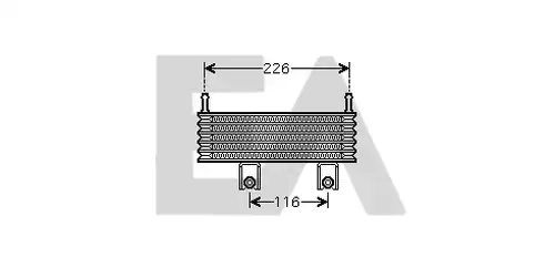 маслен радиатор, двигателно масло EACLIMA 37G28001
